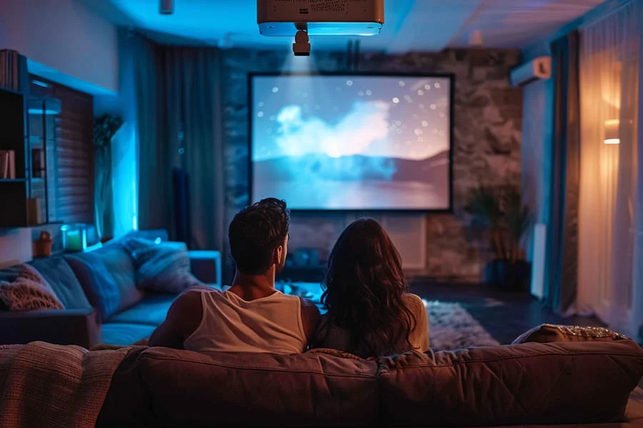 projector and surround sound